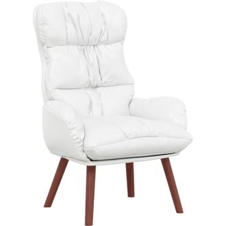 vidaXL Silla Relax Blanco 69 X 74 X 93 Cm Cuero Sint&eacute;tico Vidaxl