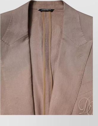 Dolce & Gabbana linen single breasted blazer
