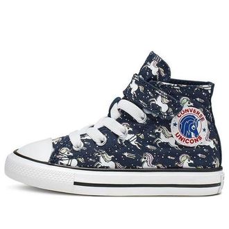 Converse (PS) Converse Hook-and-Loop Chuck Taylor All Star High Top Blue 766203C