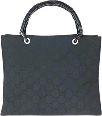 Gucci Pre-owned Nylon Tote Bag - Dames - Vintage Shopper - Zwart - ONE Size - Nylon - Vintage