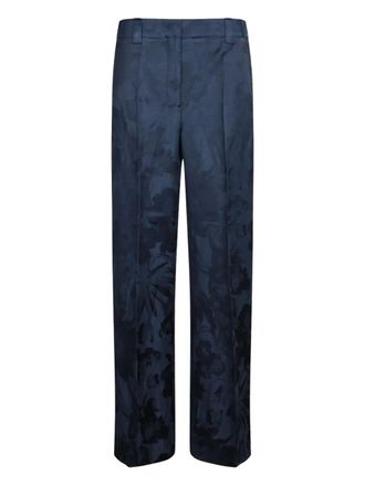 Incotex floral-print trousers - Blue
