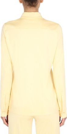 Jil Sander Oversize Cotton Shirt - Yellow