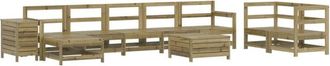 vidaXL vidaXL 10 Piece Garden Sofa Set Impregnated Wood Pine