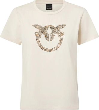 Pinko Mujer, Camisetas, Beige, Talla: XS