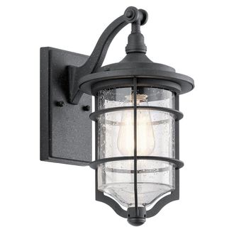 Netlighting Royal Marine 1 Light Small Outdoor Wall Lantern Black IP44 E27