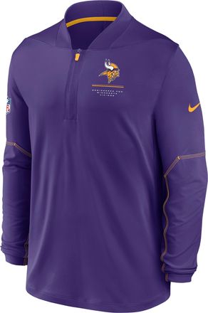 Nike Minnesota Vikings Sideline Nike Mens Dri-FIT NFL 1/2-Zip Top in Purple | 03BA035M9M-EKU