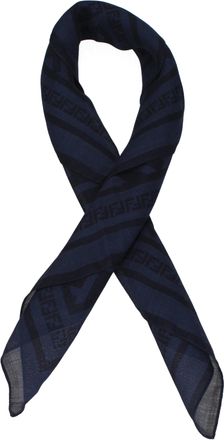 Fendi Foulard Man Blauwe Scheerwol