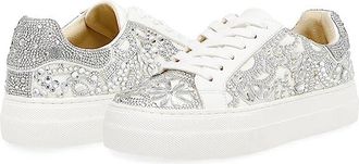 Blue by Betsey Johnson Reily Womens Shoes White : 5.5 M, Textile