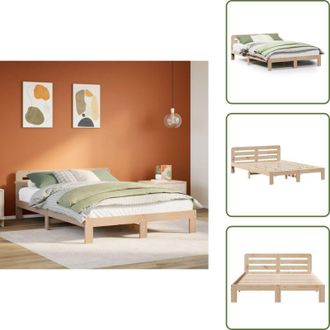 vidaXL Letto in pino - vidaXL Letto senza Materasso 150x200 cm in Legno Massello di Pino