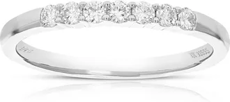 Vir Jewels 1/4 cttw Lab Grown Diamond Wedding Band in Sterling Silver For Women