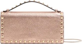 Valentino Garavani Borsa tote Rockstud piccola - Rosa