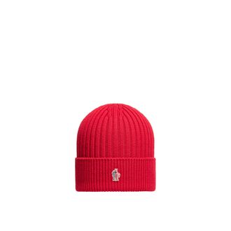 Moncler Moncler Wool Beanie, Men, Red, Size: One Size