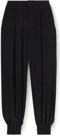 Motivi Viscose Broek met Manchetten - Dames - Straight fit broeken - Zwart - S - Broeken