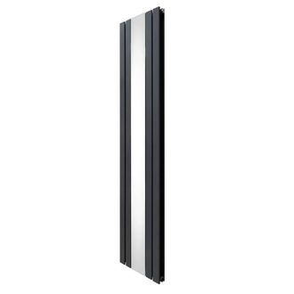 MonsterShop Flat Mirror Radiator - 1800mm x 425mm - Anthracite Grey