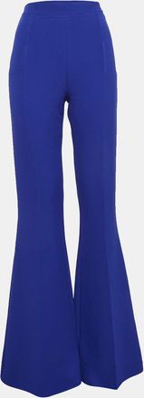 SAFiYAA Azzure Blue Stretch Crepe Flared Pants