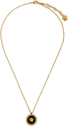 Versace Enamel Medusa Chain Necklace