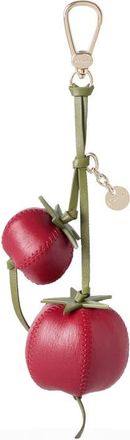 Brahmin Tomato Leather Bag Charm in Salsa at Nordstrom