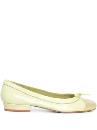 Sarah Chofakian Martina ballet flats - women - Leather/Calf Leather/Calf Leather - 37 - Yellow