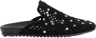 Pedro Garcia Braidy Moc Mule - Dames - Slip ons - Zwart - 39 EU - Leer - Schoenen