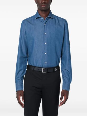 Xacus denim shirt - men - Cotton/Lyocell - 39 - Blue