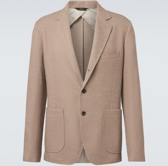 Brioni Blazer de lana y seda