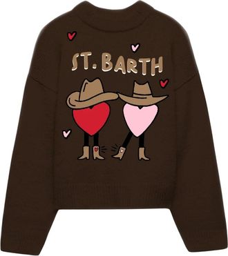 MC2 Saint Barth Maglia Girocollo Danya - - Knitwear - Donna - Marrone - L