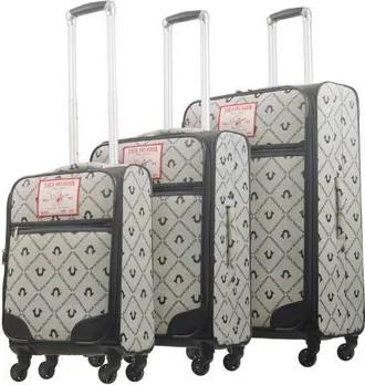 True Religion Soft Sided 3 pc spinner Luggage Set Buddah patch in Black at Nordstrom