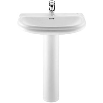 Roca Roca Dama Retro Lavabo Con Pedestal Blanco - Ref: A320322001+a331325001