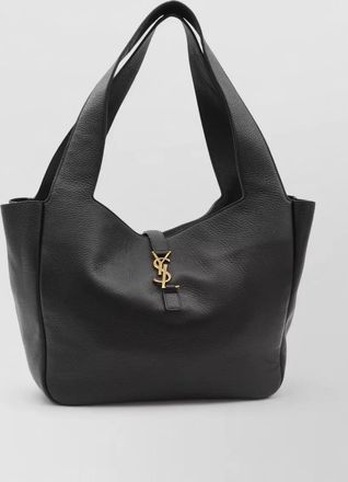 Saint Laurent le 5 &agrave; 7 bea medium leather beach bag