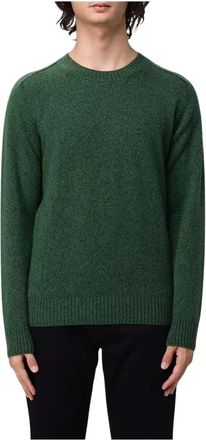 Brooksfield Crewneck Sweater 203Gk 037 - Heren - Ronde hals truien - Groen - L - Wol - Truien & Vesten