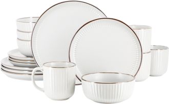 Elama Leo 16 Piece Stoneware Dinnerware Set