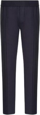 Emporio Armani Knitted Jersey Joggers With Ribs, Size Small