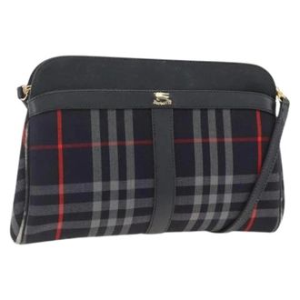 Burberry Pre-owned Cross Body Bags, female, Multicolor, Size: ONE SIZE Pre-owned Canvas Shoulder Bag