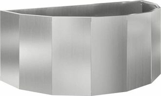 vidaXL Planter Silver 90 x 45 x 35 cm Galvanised Steel vidaXL
