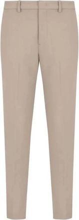 Emporio Armani Stijlvolle Broeken - Heren - Slim Fit Broeken - Beige - L - Polyester - Broeken
