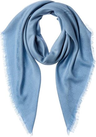 Gucci Gg Wool & Silk-Blend Scarf