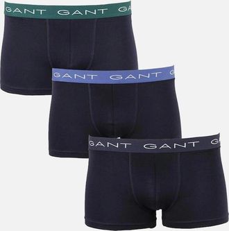 GANT Mens GANT 3-Pack Boxer Trunks, Deep Forest - Black/Black/Black - Size: 32/33/32