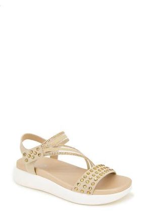 Kenneth Cole Reaction Taryn Rhinestone Strap Sandal in Ecru Jewel at Nordstrom Rack, Size 7.5