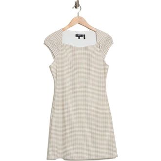 Theory Check Print Dress in Taupe Multi at Nordstrom Rack, Size X-Large