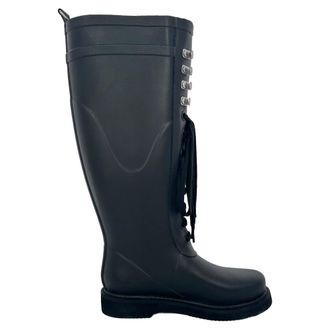 Off-white Knee High Boots in Black PVC