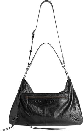 Balenciaga Le City Moto Bag - Dames - Schoudertassen - Zwart - ONE Size - Leer - Tassen