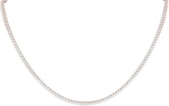Luxury Bazaar Collana Tennis in oro rosa 14 carati con diamanti