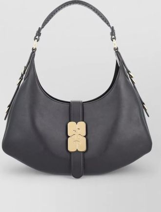 Ganni kat small leather shoulder bag
