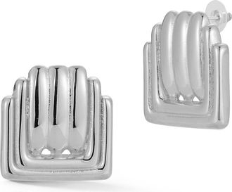 Glaze Jewelry Statement Stud Earrings in Silver at Nordstrom Rack