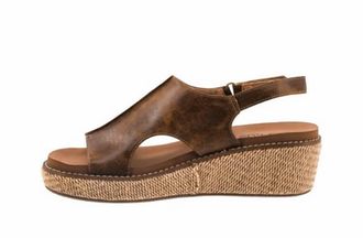 Corkys Footwear Womens Volta Ii Wedge Sandals In Chestnut