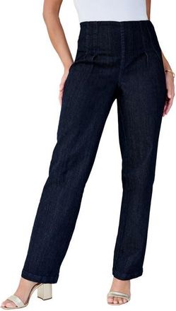Jessica London Sculpt Fit Straight Leg Jean in Indigo at Nordstrom, Size 28