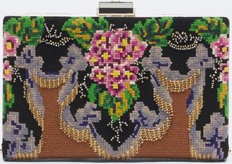 Valentino Garavani Clutch Berthe de jacquard adornado