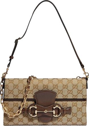 Gucci Beige Horsebit Ristretto medium shoulder bag
