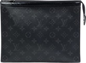 Louis Vuitton Pre-owned Monogram Eclipse Clutch - Dames - Vintage Clutch - Zwart - ONE Size - Vintage
