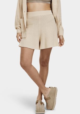 UGG Relaxshorts UGG Jodee Short Lite, Damen, Gr. XL, N-Gr, beige (sand), Strick, Obermaterial: 100% Polyester, unifarben, klassisch kurz, Hosen Relaxshort